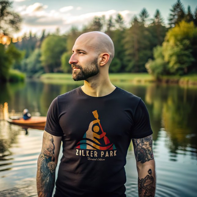 Retro Zilker Park Kayaking T Shirt (Skapare uppladdad)