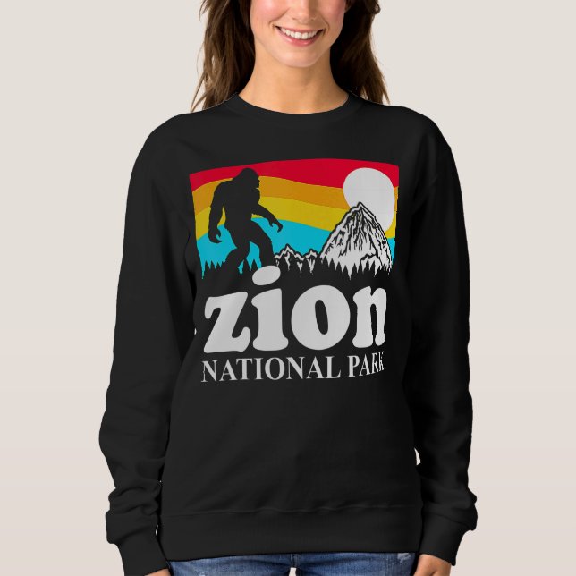 Retro Zion National Park Utah T Shirt (Framsida)