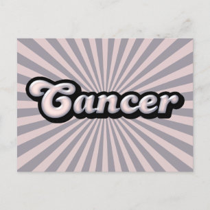 Retro Zodiac Cancer Vykort