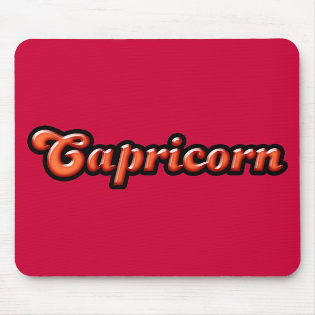 Retro Zodiac Capricorn Musmatta (Framsidan)