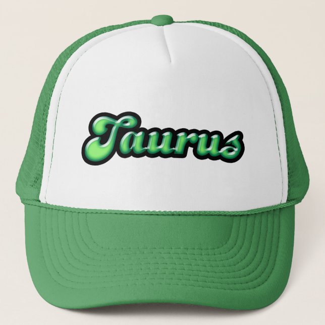 Retro Zodiac Taurus Truckerkeps (Framsida)