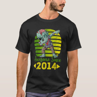 Retro Zombie Dabbing Fantastisk sedan 2014 8:e dag T Shirt