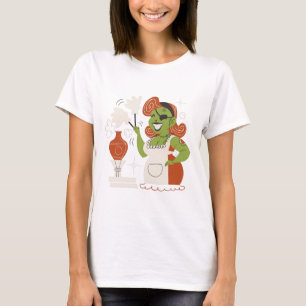 Retro Zombie Housefru Dusting T Shirt