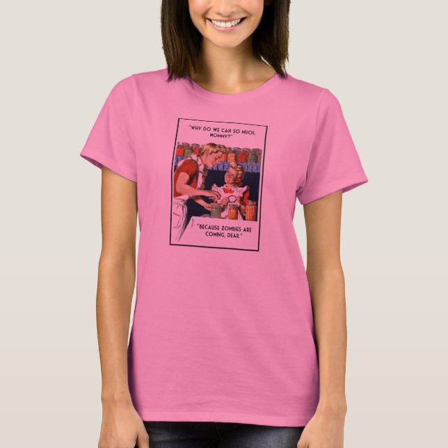 Retro zombie-skjorta tee shirt (Framsida)
