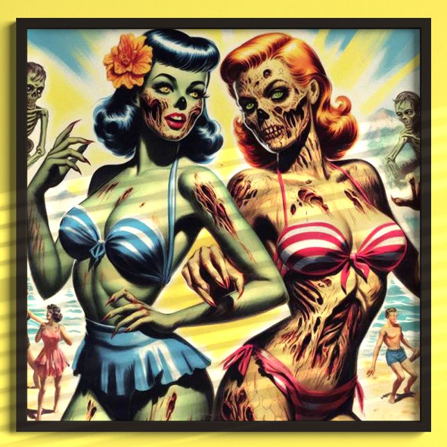 Retro Zombie-stift Poster (Skapare uppladdad)
