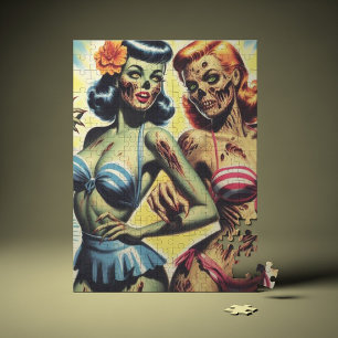 Retro Zombie-stift Pussel