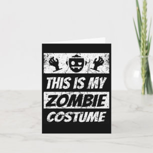 Retro Zombies Halloween Boys Kids Roligt Costume Kort
