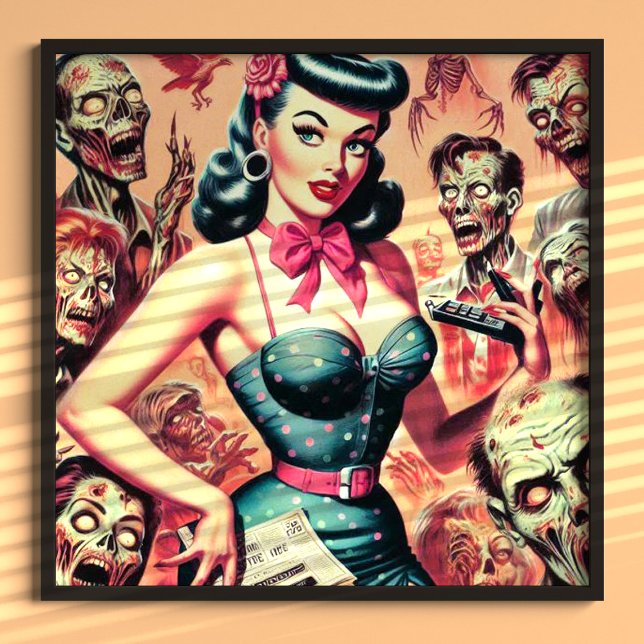 Retro Zombies Pin-up Poster (Skapare uppladdad)