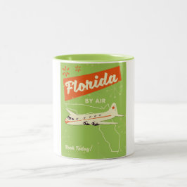 Retroaffisch Florida State. Två-Tonad Mugg