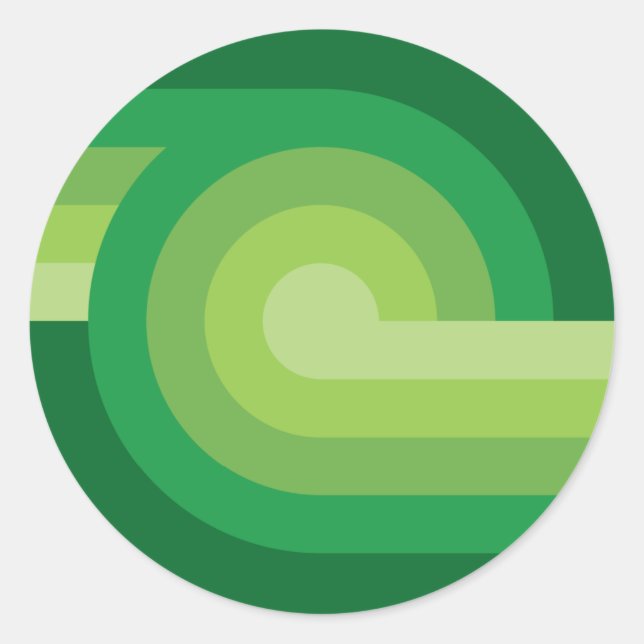 retroaktiv9 runt klistermärke (Framsida)