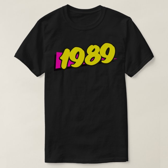 retroaktiv 1989 t shirt (Design framsida)