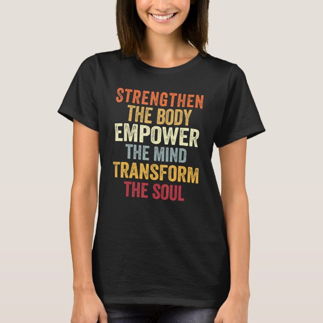 Retroaktiv terapi stärker kroppen t shirt (Framsida)