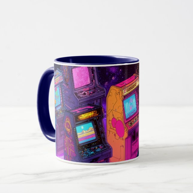 Retroarkadmaskiner Mugg (Framsida vänster)