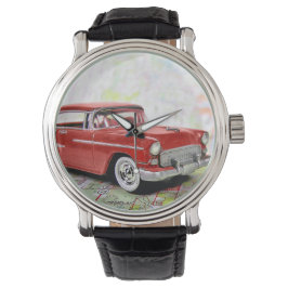 Retrobil på väg Karta Armbandsur