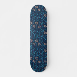 retroblommor mönster mini skateboard bräda 18,5 cm