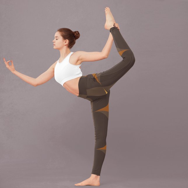 Retrobruna cirklar leggings (Skapare uppladdad)