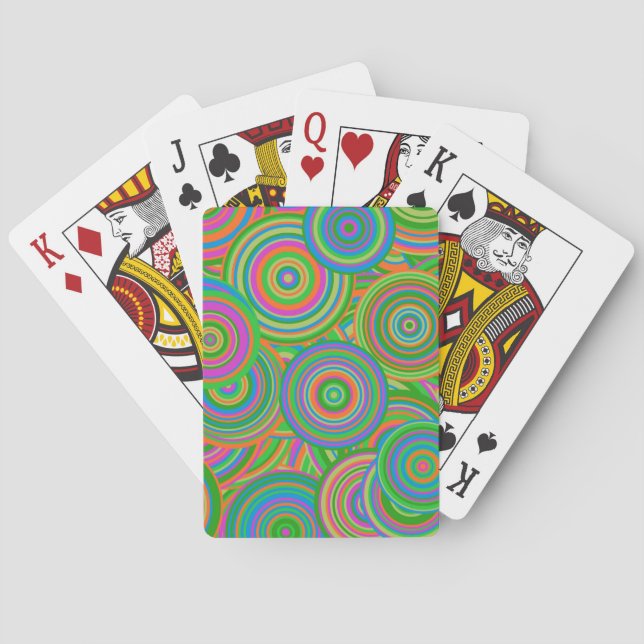 retrocirklar spel kort (Baksidan)