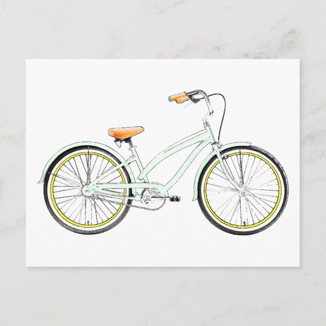 retrocykel vykort (Framsida)