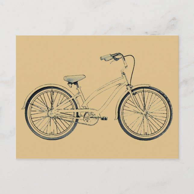 retrocykel vykort (Framsida)