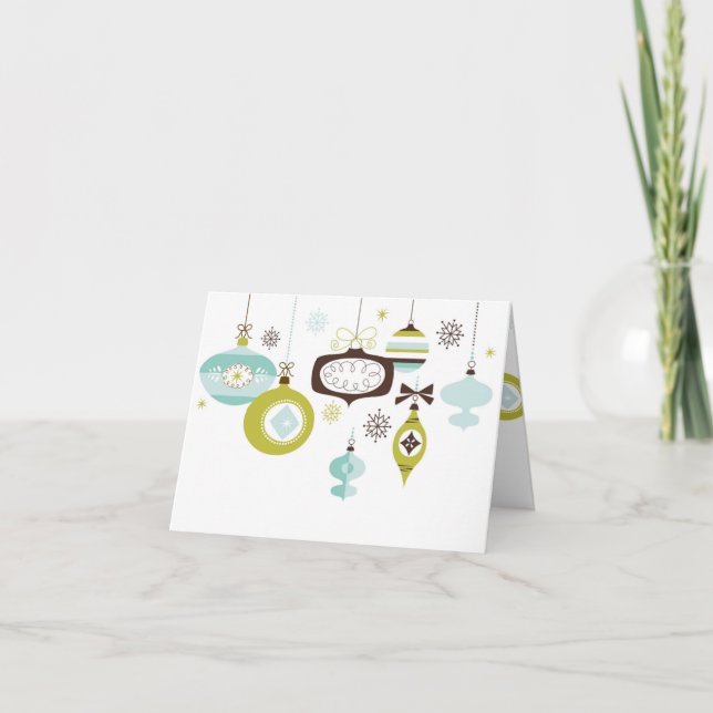 Retrodekorationer, God Jul Helgkort (Framsida)