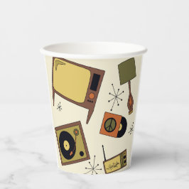 Retrodesign för poster, T.V., med mera