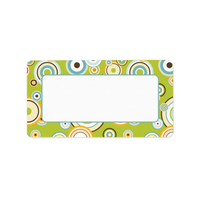 Retrodesign för postetiketter adressetikett (Framsidan)