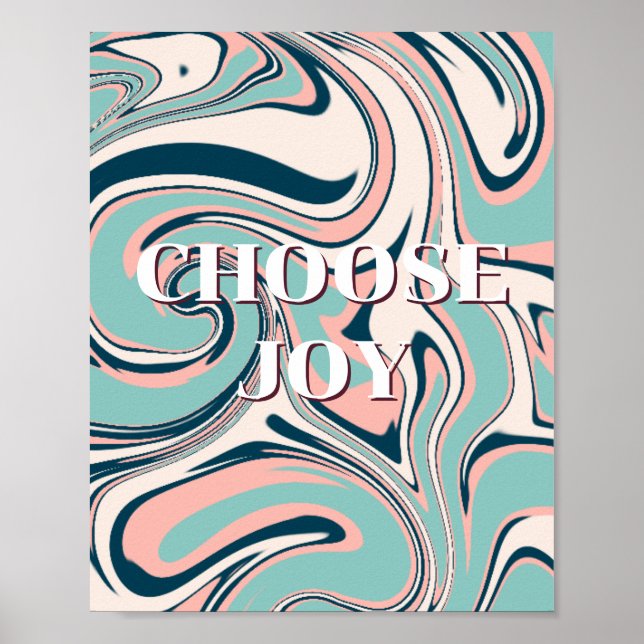 Retrodesign, Välj Glädje-Poster  Poster (Framsidan)