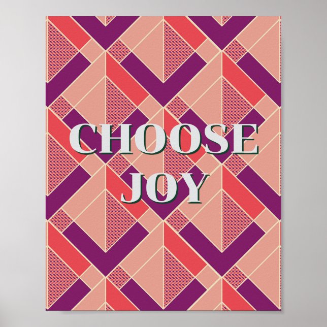 Retrodesign, Välj Glädje-Poster  Poster (Framsidan)