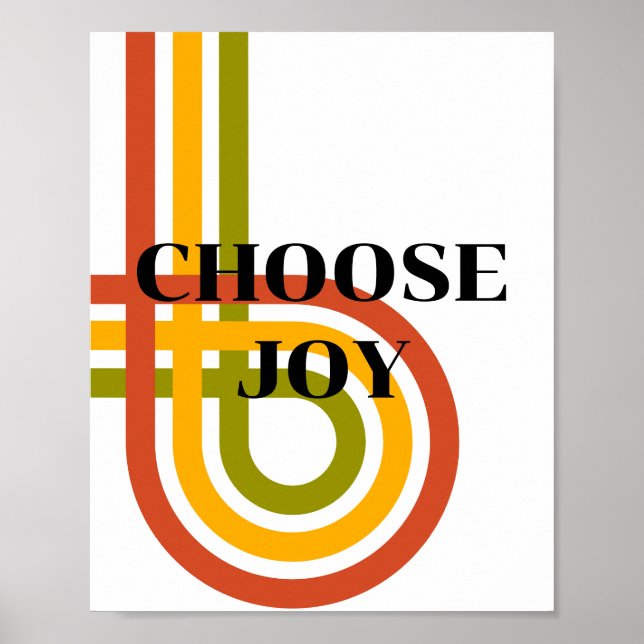 Retrodesign, Välj Glädje-Poster  Poster (Framsidan)