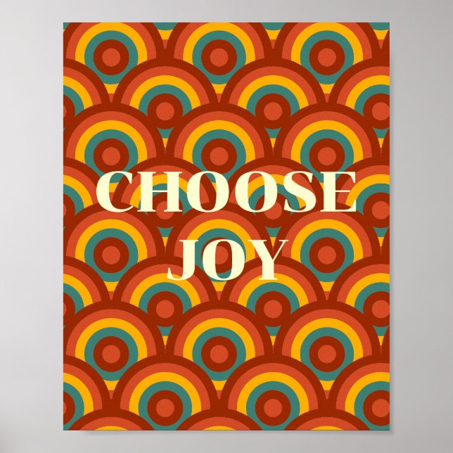 Retrodesign, Välj Glädje-Poster  Poster (Framsidan)