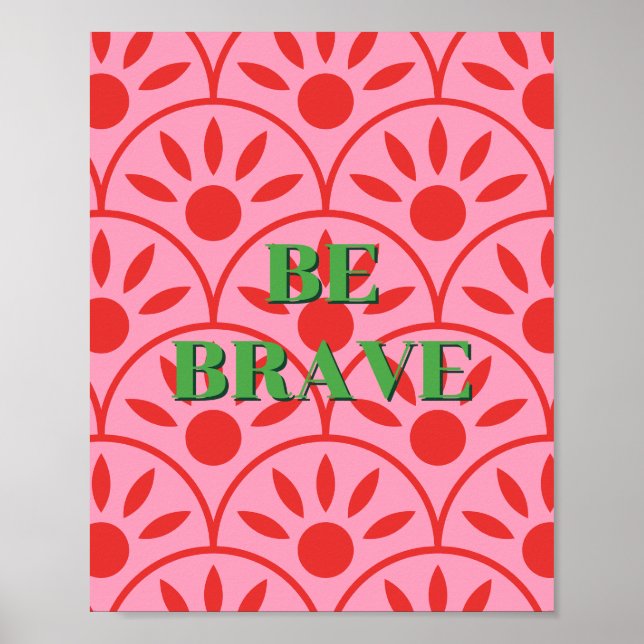 Retrodesign, Var modig Affisch  (Framsidan)