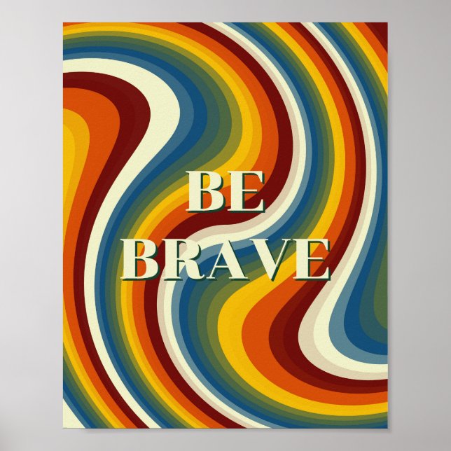 Retrodesign, Var modig Poster  (Framsidan)