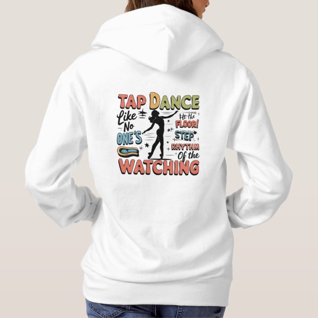 Retrodesignpresent för steppdans t shirt (Baksida)