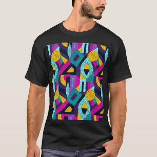 Retrodockor: geometrisk popkonst. t shirt