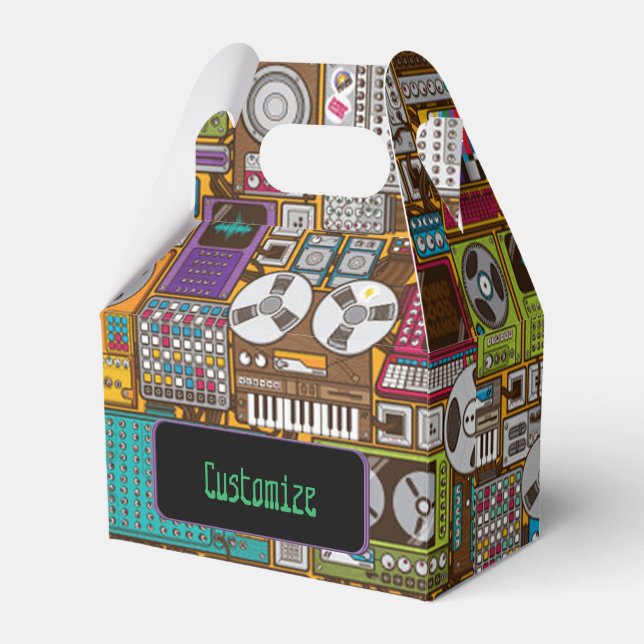 Retroenheter som spelar in Studio-favoritruta Presentaskar (Framsidan Sidan)