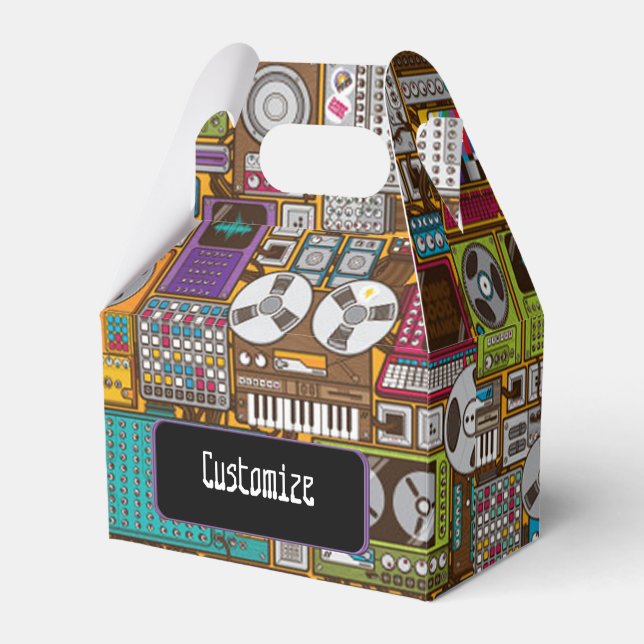 Retroenheter som spelar in Studio-favoritruta Presentaskar (Framsidan Sidan)