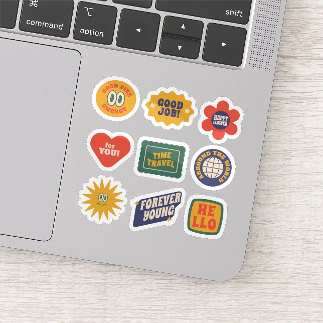 Retroetikettdekal Klistermärken (Detalj)