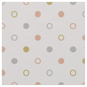Retrofärgfull polka dots geometrisk mönster tyg