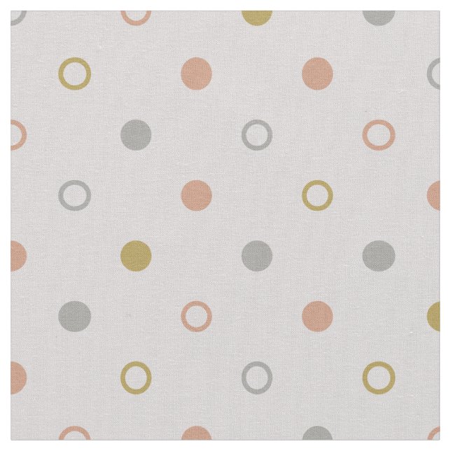 Retrofärgfull polka dots geometrisk mönster tyg (Närbild)