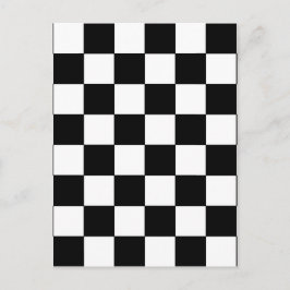 Retrofilm för svart och vitt kontrollerbord vykort