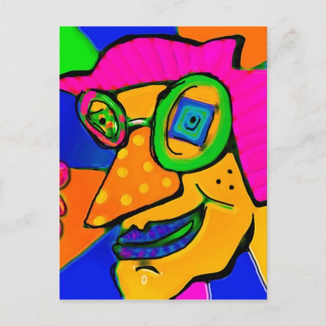 retrofunk vykort (Framsida)