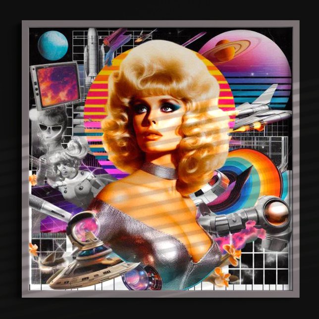 Retrofuturism Sci-Fi Woman Poster (Skapare uppladdad)
