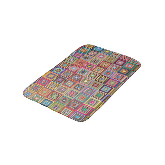 Retrofyrkanter Badrumsmatta (Vinklad)