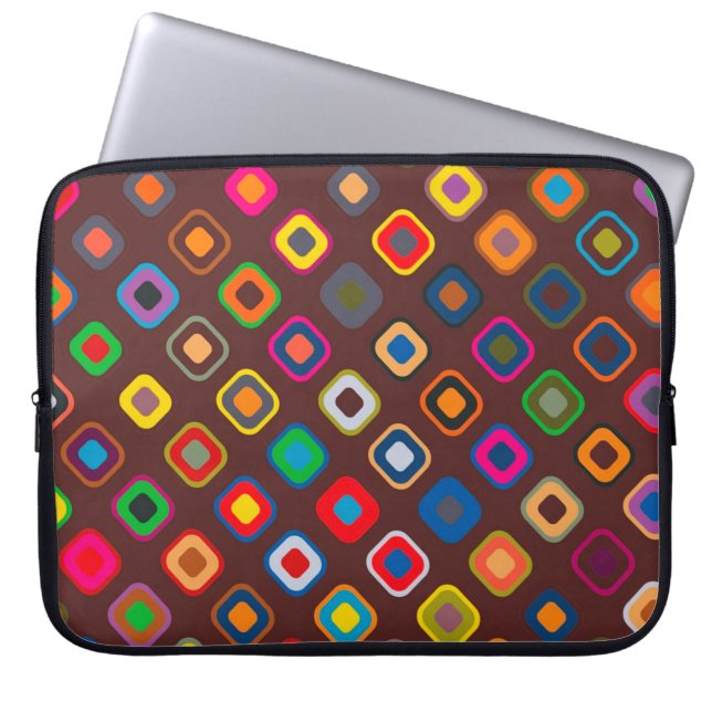 Retrofyrkanter Laptop Fodral (Framsidan)