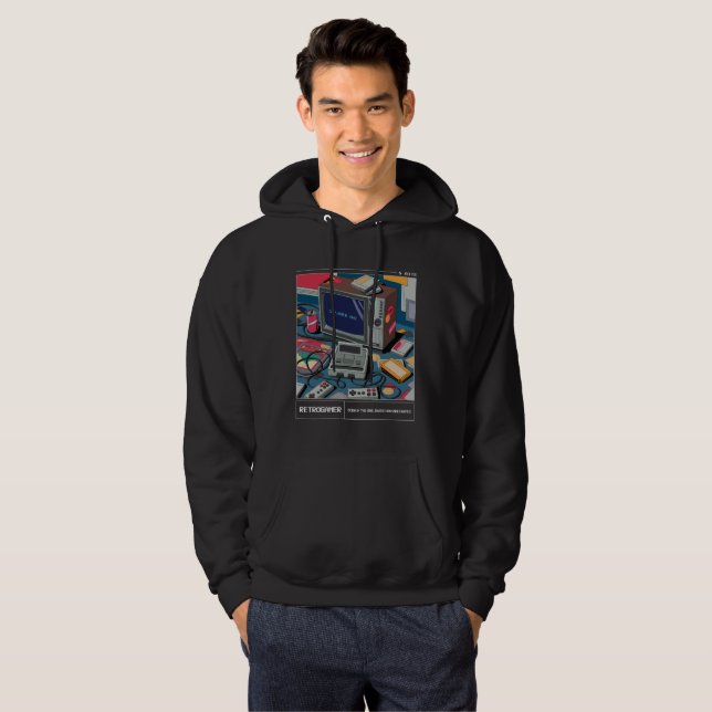Retrogamer Hoodie (Hel framsida)