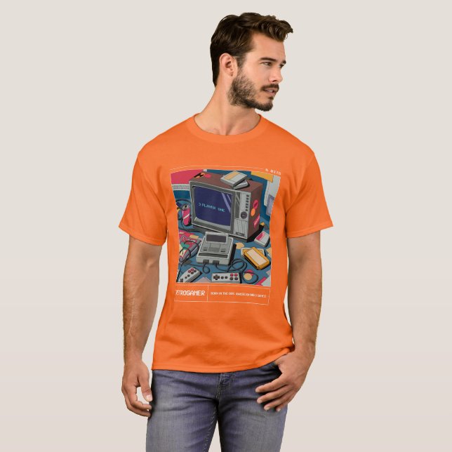 Retrogamer T Shirt (Hel framsida)