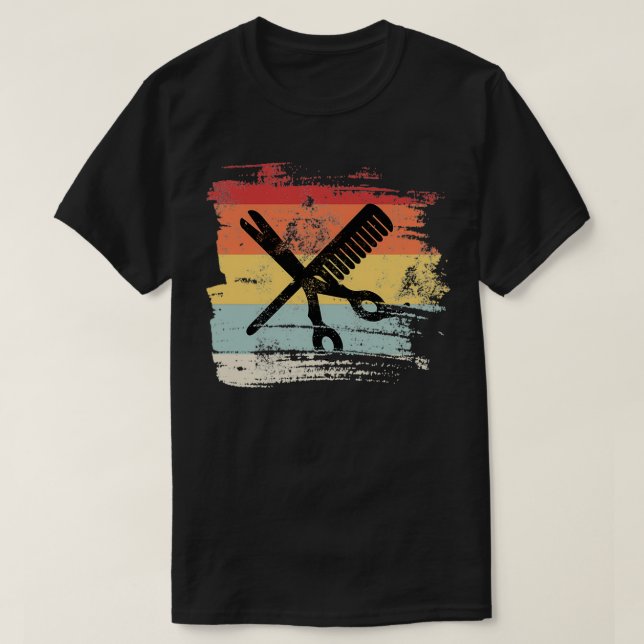 Retrogåva till Hairdresser T Shirt (Design framsida)
