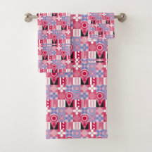 retrogeometrisk utskrift mönster