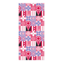 retrogeometrisk utskrift mönster