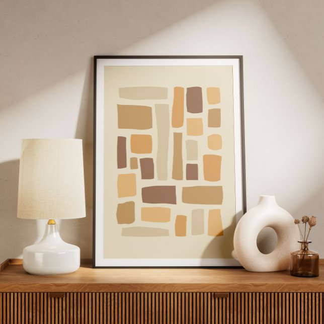 Retrogeometriskt mönster med rektanglar poster (Skapare uppladdad)